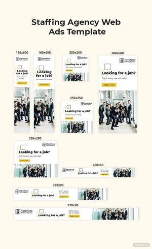 Staffing Agency Web Ads Template