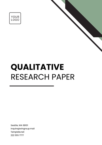 Free Qualitative Research Paper Template to Edit Online
