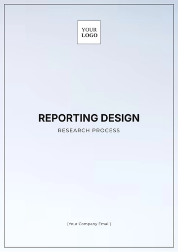 Free Reporting Design Research Process Template to Edit Online