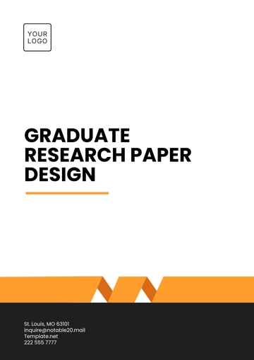 Free Graduate Research Paper Design Template to Edit Online
