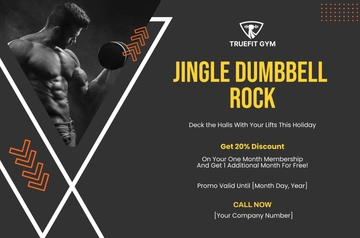 Free Gym Holiday Banner Template to Edit Online