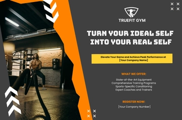 Free Fitness Sports Gym Web Banner Template to Edit Online