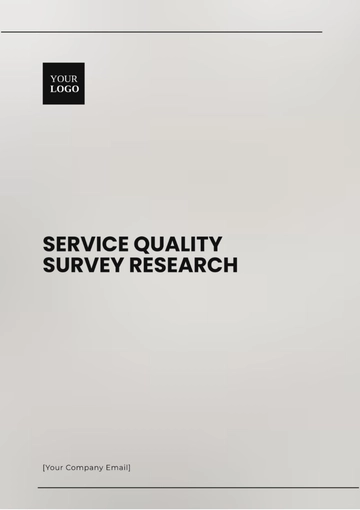 Free Service Quality Survey Research Template to Edit Online Free Service Quality Survey Research Template to Edit Online