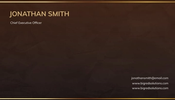 Free Luxury CEO Business Card Template to Edit Online