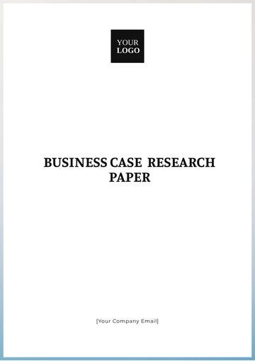 Free Business Case Research  Paper Template to Edit Online