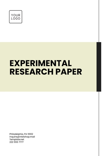 Free Experimental Research Paper Template to Edit Online