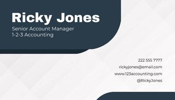 Free Blank Corporate Business Card Template to Edit Online