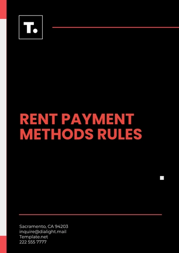 Free Rent Payment Methods Rules Template to Edit Online