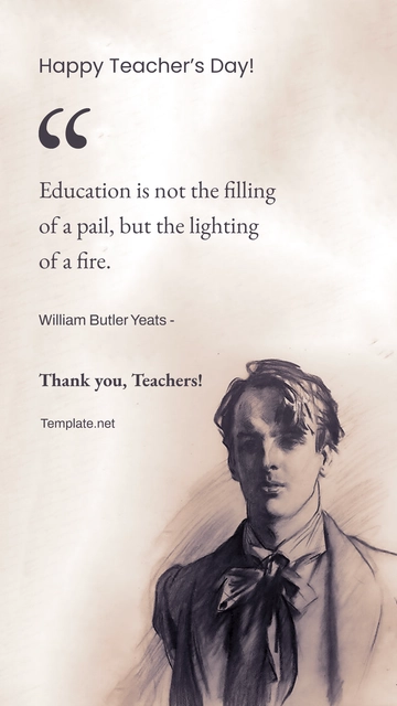 Free Teachers Day Respect Quote Template to Edit Online