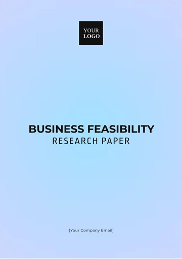 Free Business Feasibility Research Paper Template to Edit Online