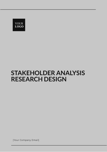 Free Stakeholder Analysis Research Design Template to Edit Online Free Stakeholder Analysis Research Design Template to Edit Online