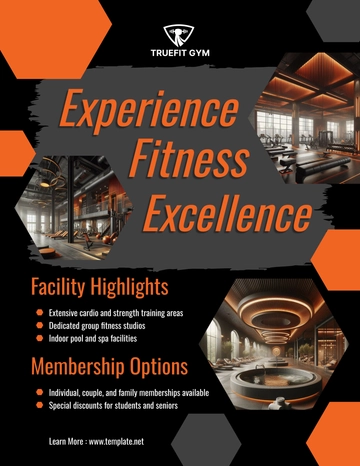 Free Gym Information Flyer Template to Edit Online
