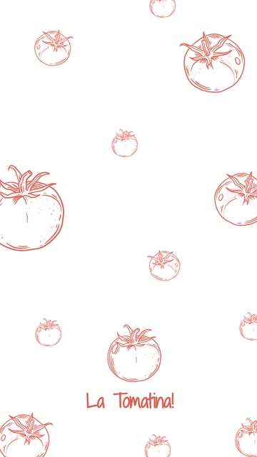 Free La Tomatina Mobile Wallpaper Template to Edit Online