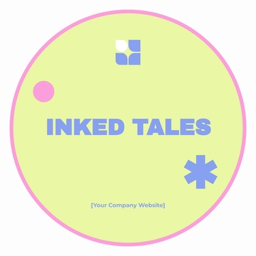Free Bold Minimalist Sticker Template to Edit Online