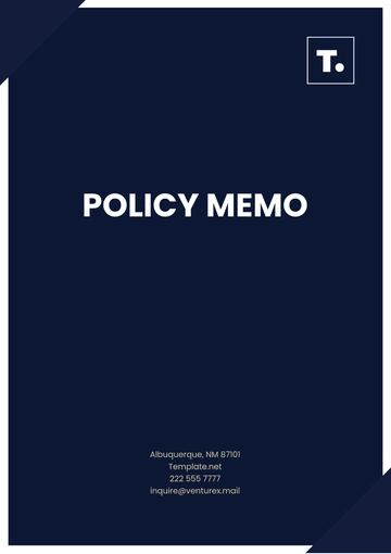 Free Policy Memo Template to Edit Online
