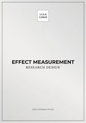 Free Effect Measurement Research Design Template to Edit Online
