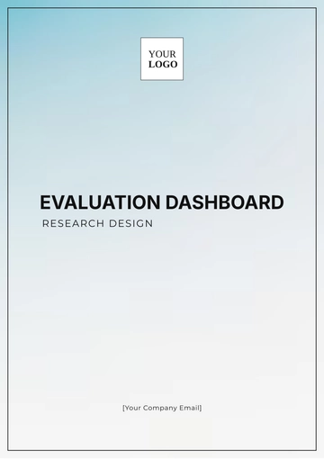 Free Evaluation Dashboard Research Design Template to Edit Online