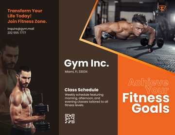 Free Gym Digital Brochure Template to Edit Online
