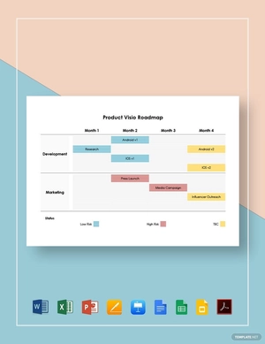 Product Visio Roadmap Template