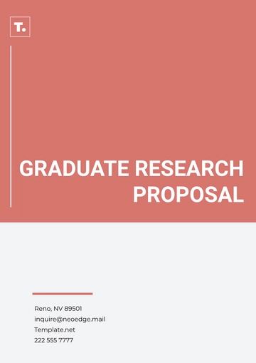 Free Graduate Research Proposal Template to Edit Online