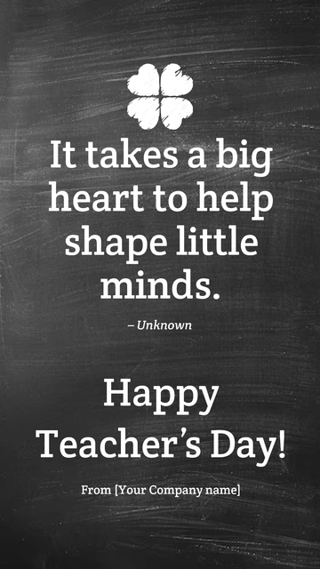 Free Teachers Day Tribute Quote Template to Edit Online
