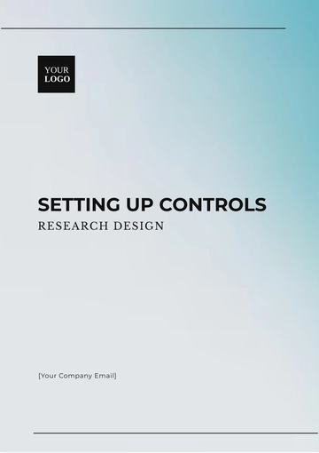 Free Setting Up Controls Research Design Template to Edit Online