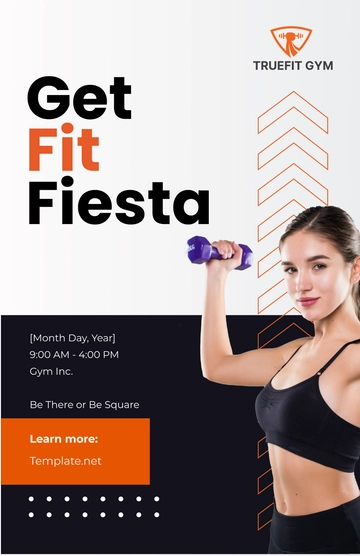 Free Gym Event Poster Template to Edit Online