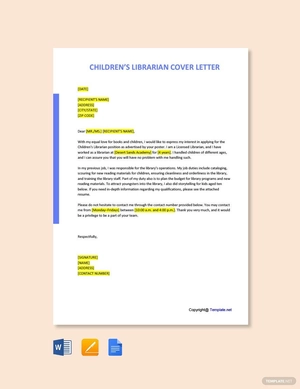 Children's Librarian Cover Letter
