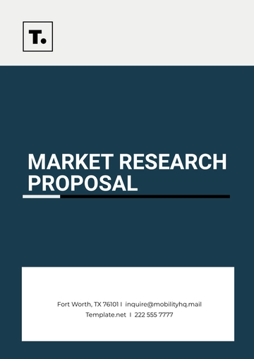 Free Market Research Proposal Template to Edit Online