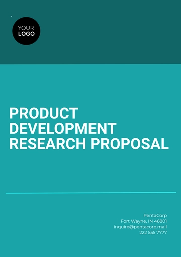 Free Product Development Research Proposal Template to Edit Online