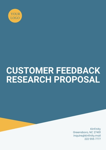Free Customer Feedback Research Proposal Template to Edit Online