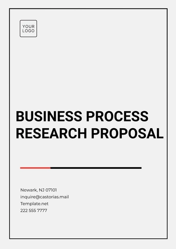 Free Business Process Research Proposal Template to Edit Online