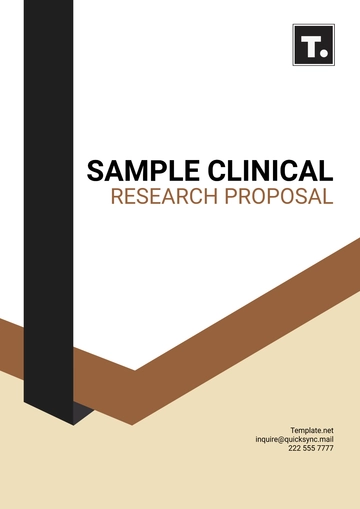 Free Sample Clinical Research Proposal Template to Edit Online