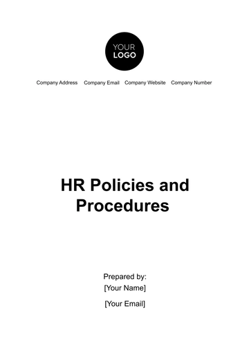 Free HR Policies and Procedures Template to Edit Online