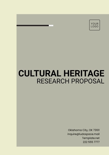 Free Cultural Heritage Research Proposal Template to Edit Online