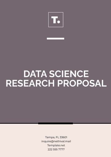 Free Data Science Research Proposal Template to Edit Online