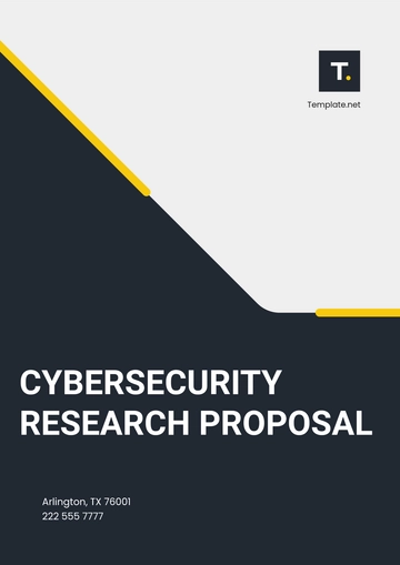 Free Cybersecurity Research Proposal Template to Edit Online