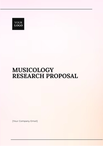 Free Musicology Research Proposal Template to Edit Online