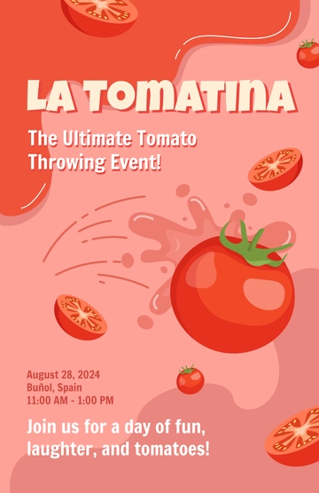 Free Tomato Throwing Event Template to Edit Online