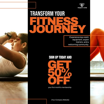 Free Gym Instagram Ad Template to Edit Online