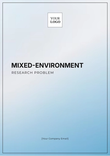 Free Mixed-Environment Research Problem Template to Edit Online