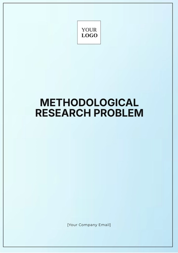 Free Methodological Research Problem Template to Edit Online