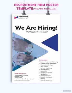 Recruitment Firm Poster Template
