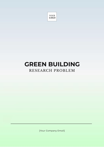 Free Green Building Research Problem Template to Edit Online