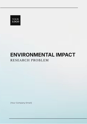 Free Environmental Impact Research Problem Template to Edit Online