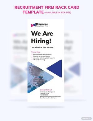 Recruitment Firm Rack Card Template