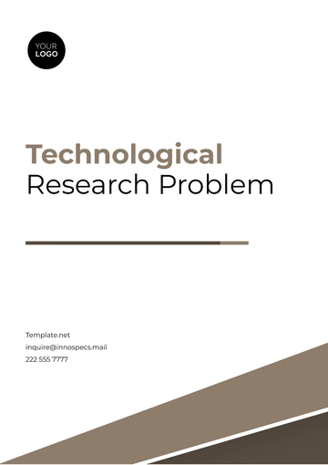 Free Technological Research Problem Template to Edit Online