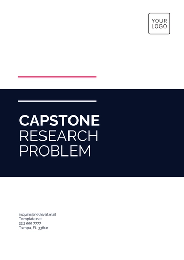 Free Capstone Research Problem Template to Edit Online