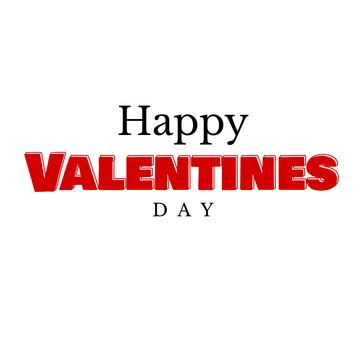 Free Minimalist Happy Valentines Text to Edit Online