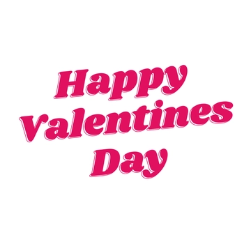 Free Bold Happy Valentines Text to Edit Online